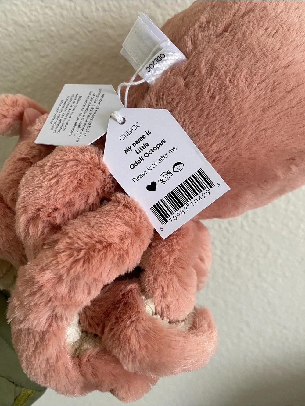 Jellycat Little Odell Octopus *Retired*